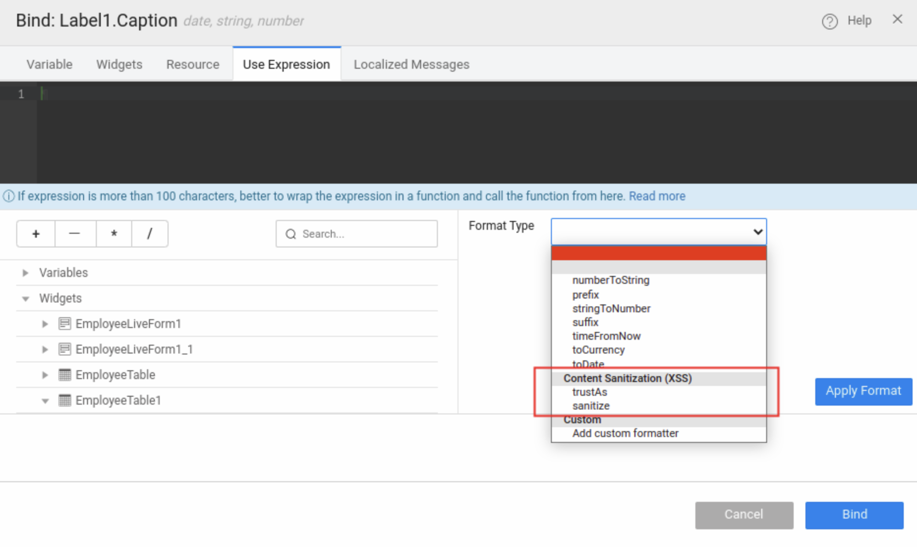 Rendering HTML in table